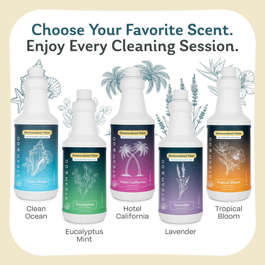 Demineralized Water for Steam Mop, Eucalyptus Mint, 32 oz K17303
