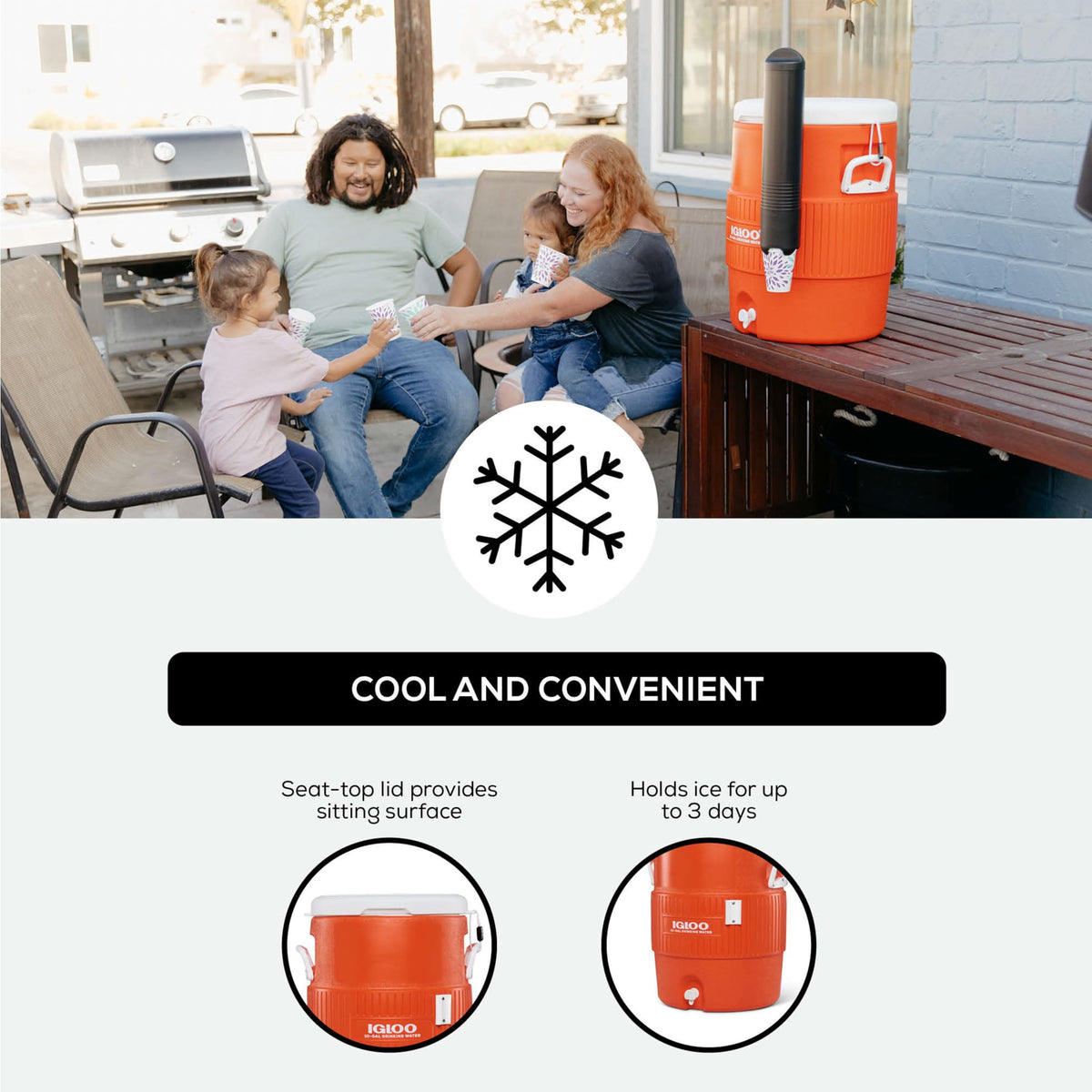 Insulated Beverage Dispenser with Spout E68660