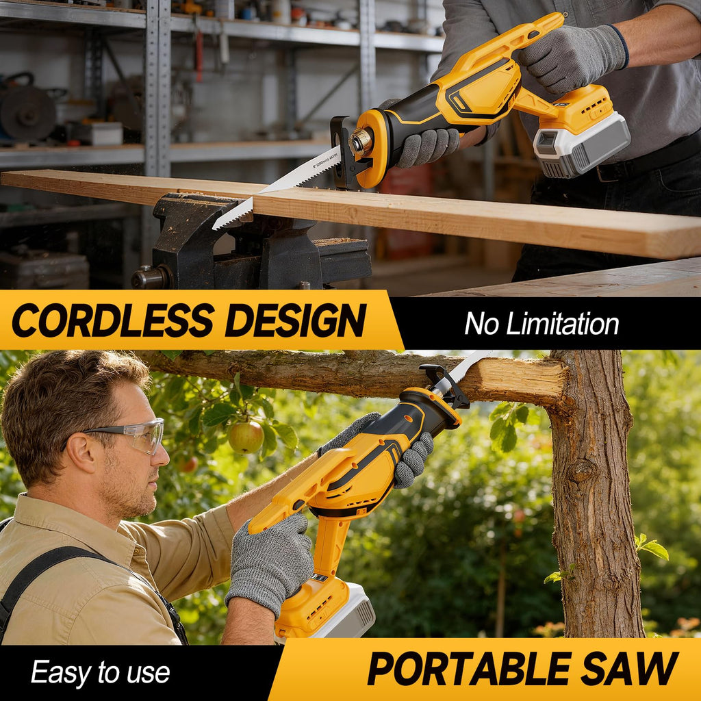Cordless Brushless Reciprocating Saw with 8 Blades K32658