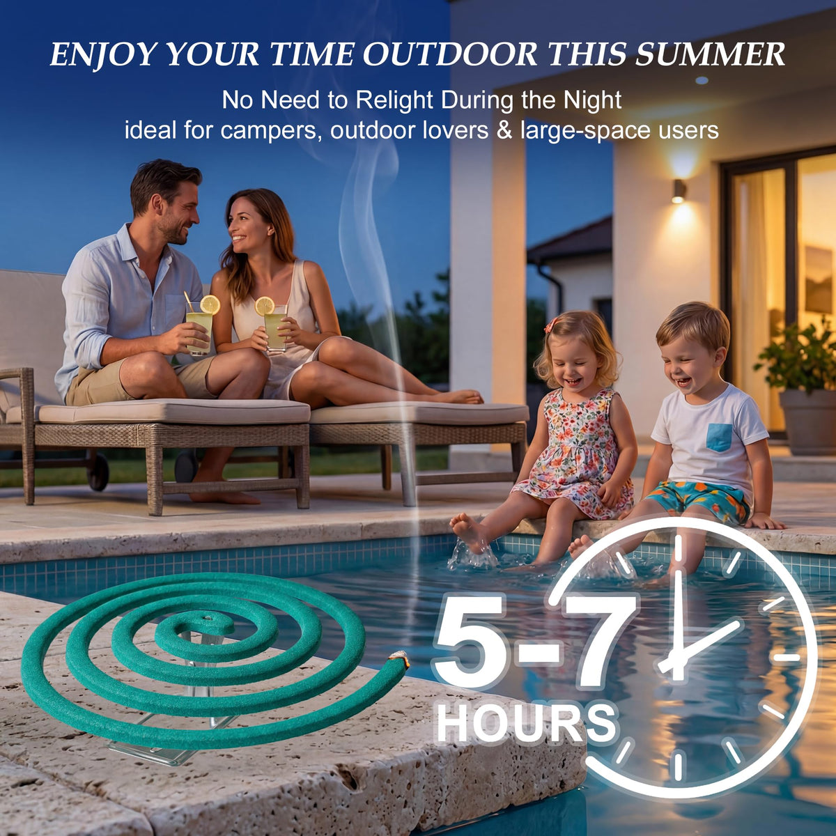 Mosquito Repellent Incense Coils with Citronella Oil, 20 Count B70574