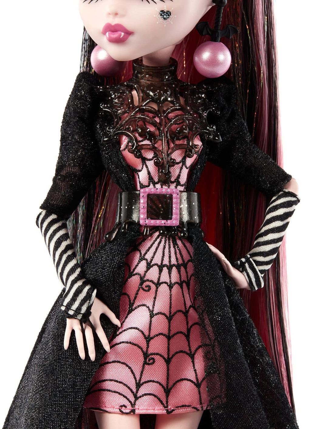 Pink and Black Gown Doll F91220