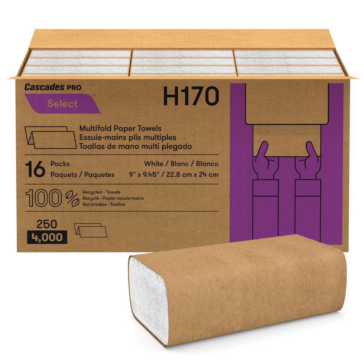 Multifold Paper Towels 250 Sheets White B23963