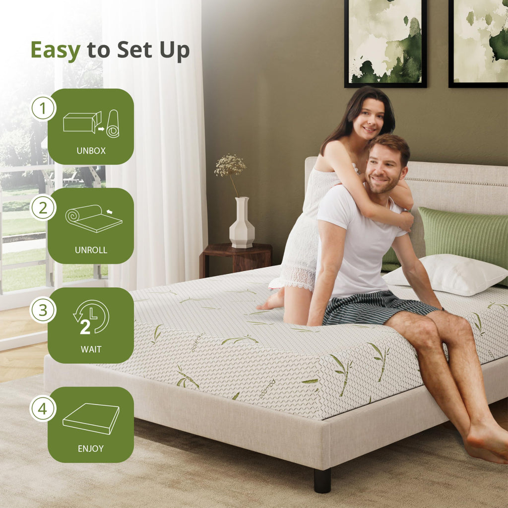 Full Size 8 Inch Medium Firm Memory Foam Mattress P392716