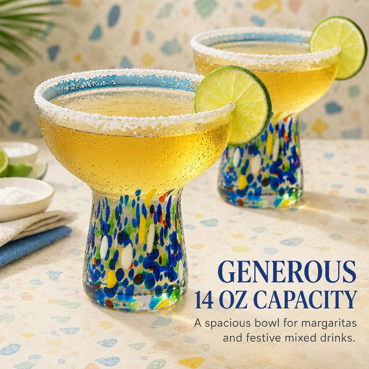 Stemless Margarita Glasses Set of 4 I779