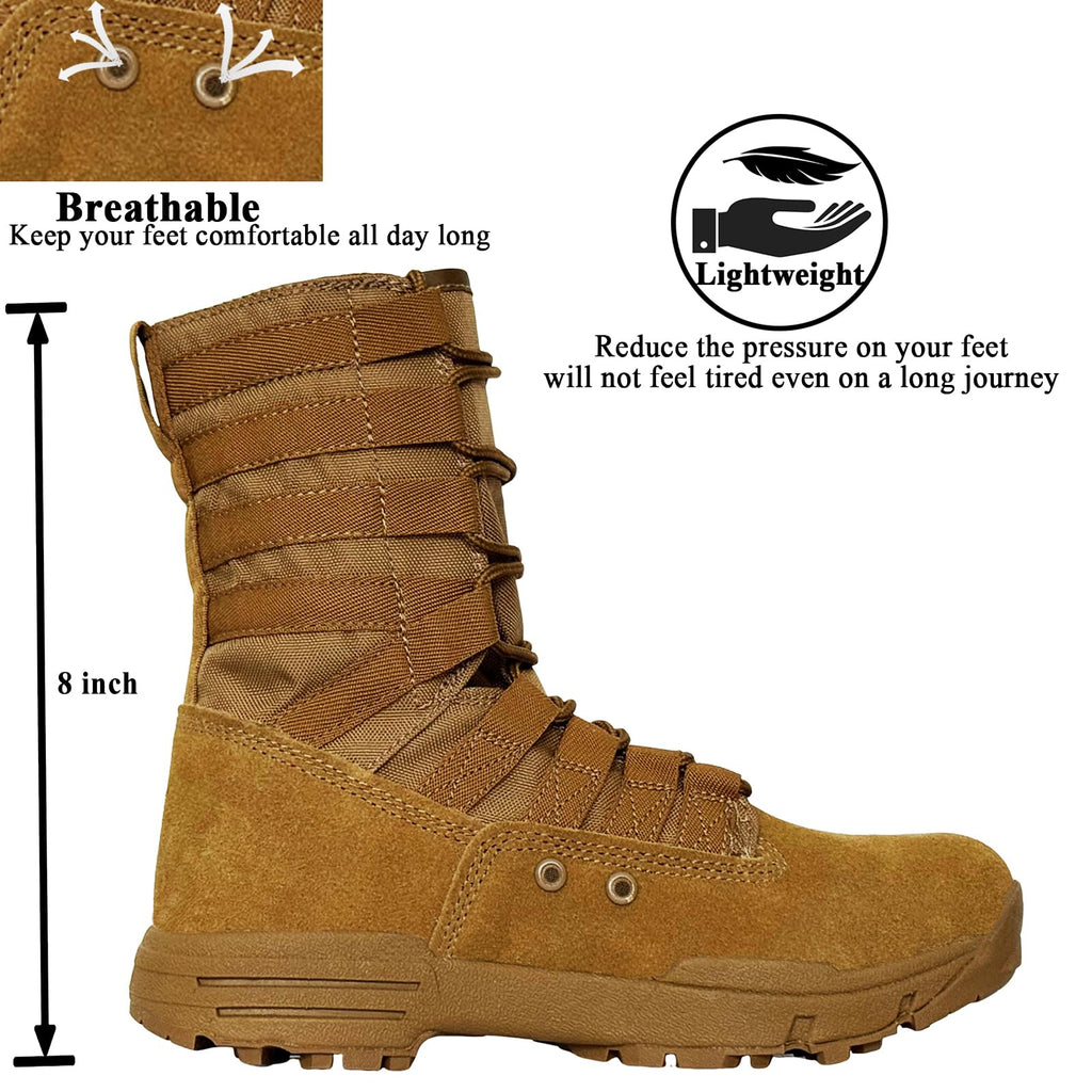 Suede Leather Lightweight Tactical Combat Boots M835323