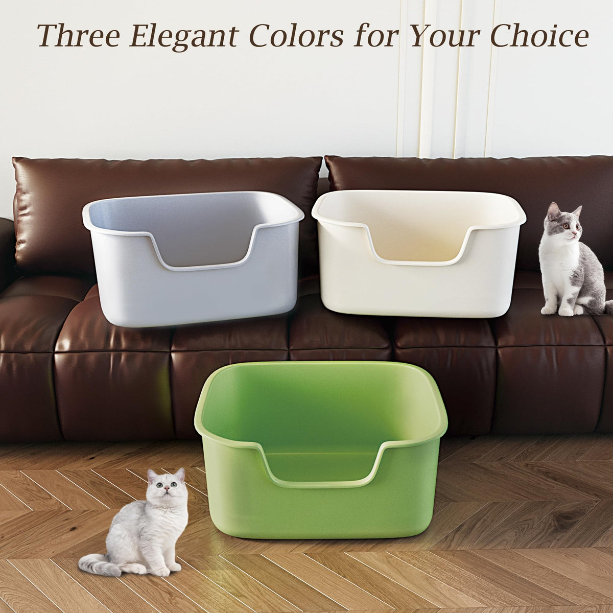 Large High Sides Cat Litter Box B376230