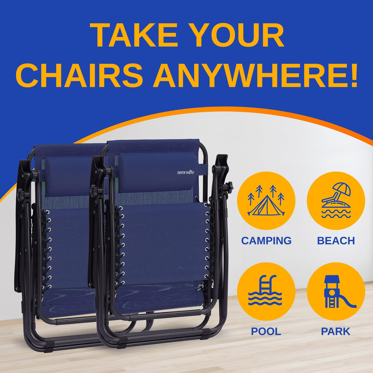 Zero Gravity Lounge Chair Set with Table C455