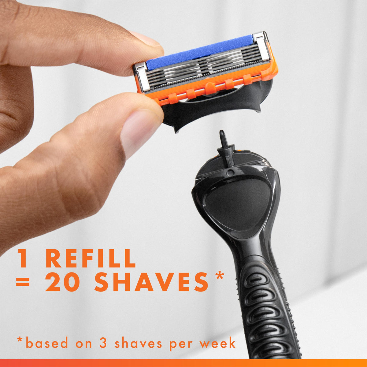5-Blade Razor Refills with Precision Trimmer, 6 Count K6898