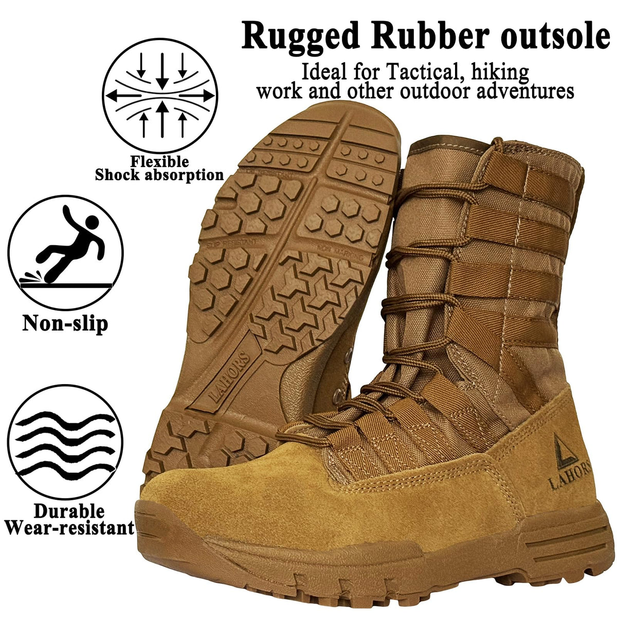 Suede Leather Lightweight Tactical Combat Boots M835323