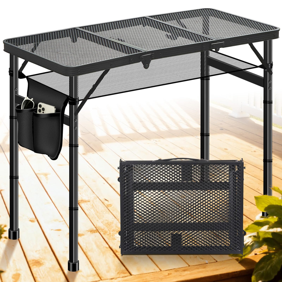 3ft Aluminum Folding Camping Table Q95171