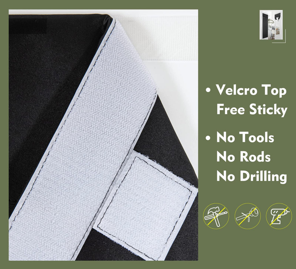 Blackout Tie Up Door Curtain 1 Panel W3527