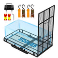 Hitch Cargo Carrier, 800lb Capacity Aluminum Cargo Basket with Folding Ramp M8664