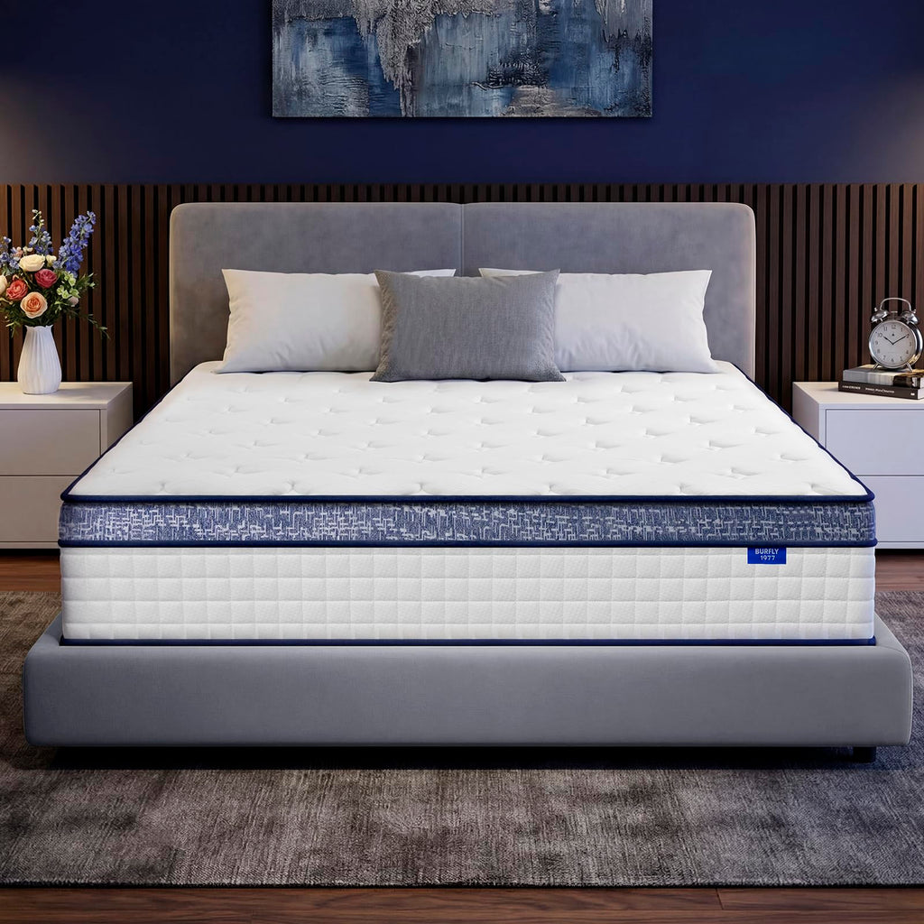 Queen Size 12 Inch Hybrid Memory Foam Mattress X924361
