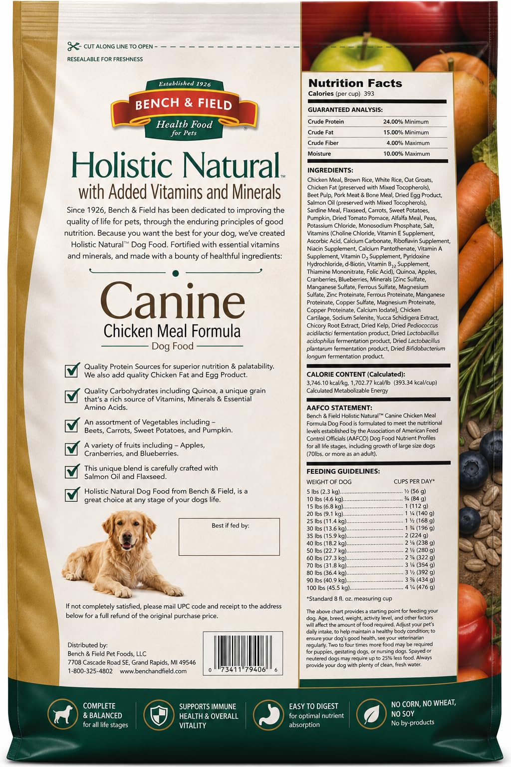 Chicken Meal & Brown Rice Dry Dog Food 6.6 lb J739
