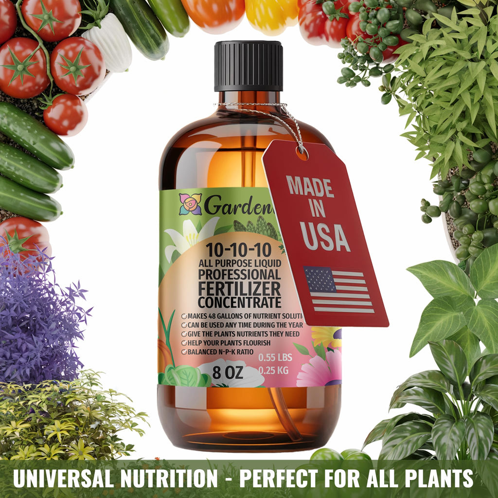 10-10-10 All Purpose Liquid Plant Food Fertilizer Concentrate 8 OZ X30973
