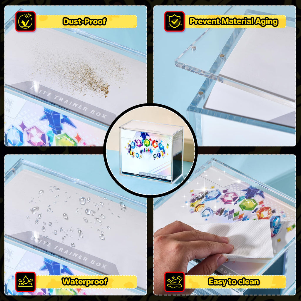 2 PCS 5mm Clear Acrylic Display Case N96373