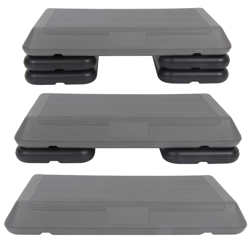 28.5'' Adjustable Exercise Step Platform with 4 Stackable Risers O958364