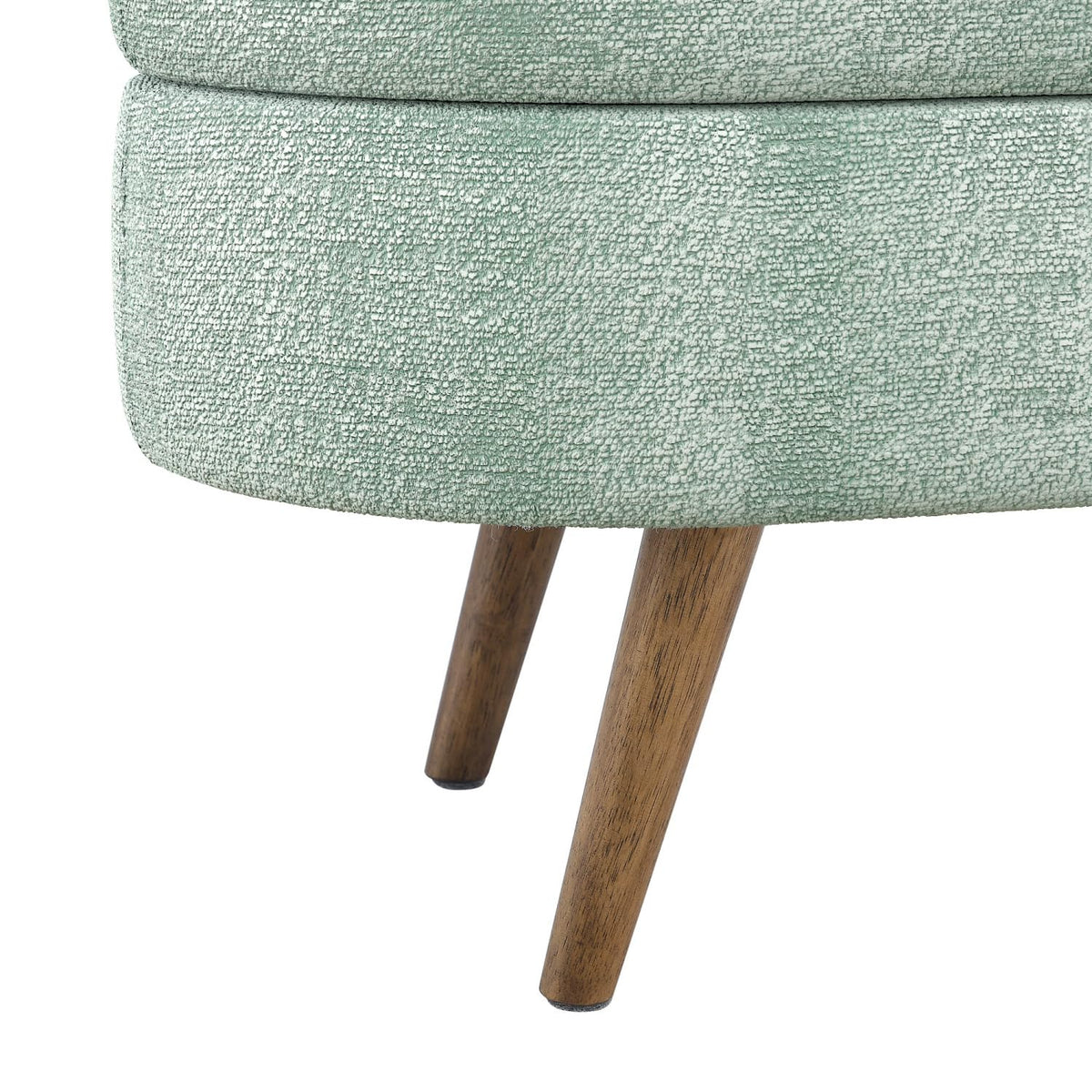 Oval Storage Bench with Rubber Wood Legs O25153