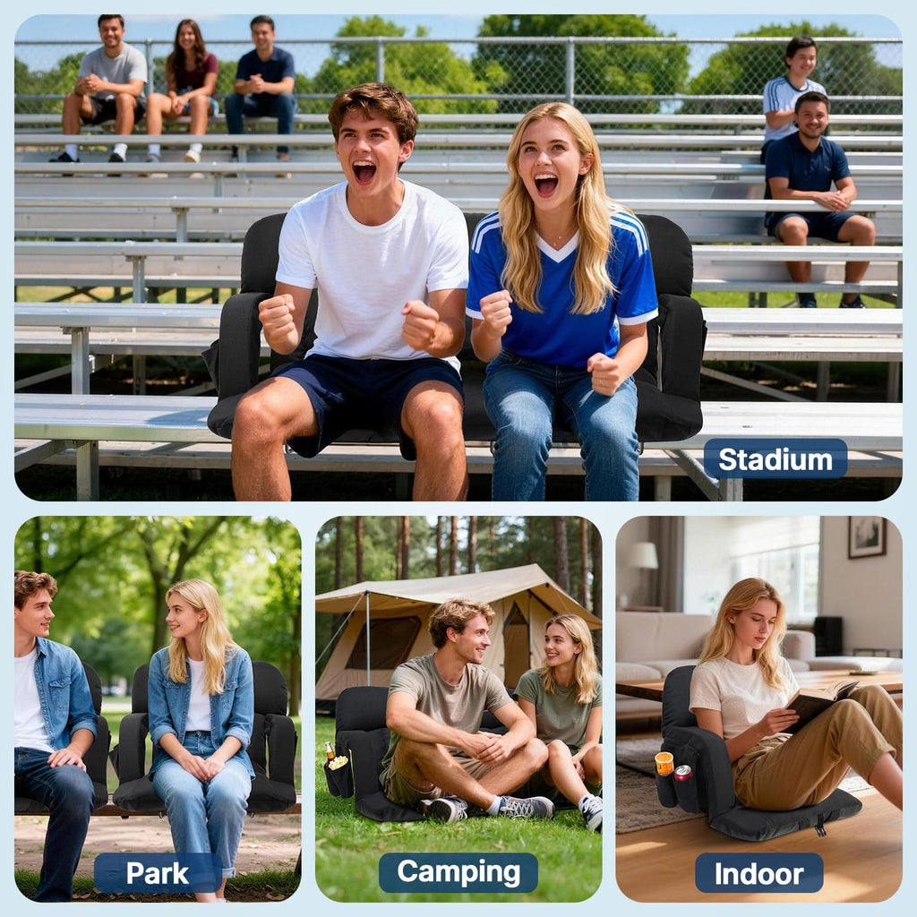 25'' Stadium Seat with Back Support, 2pcs A5199