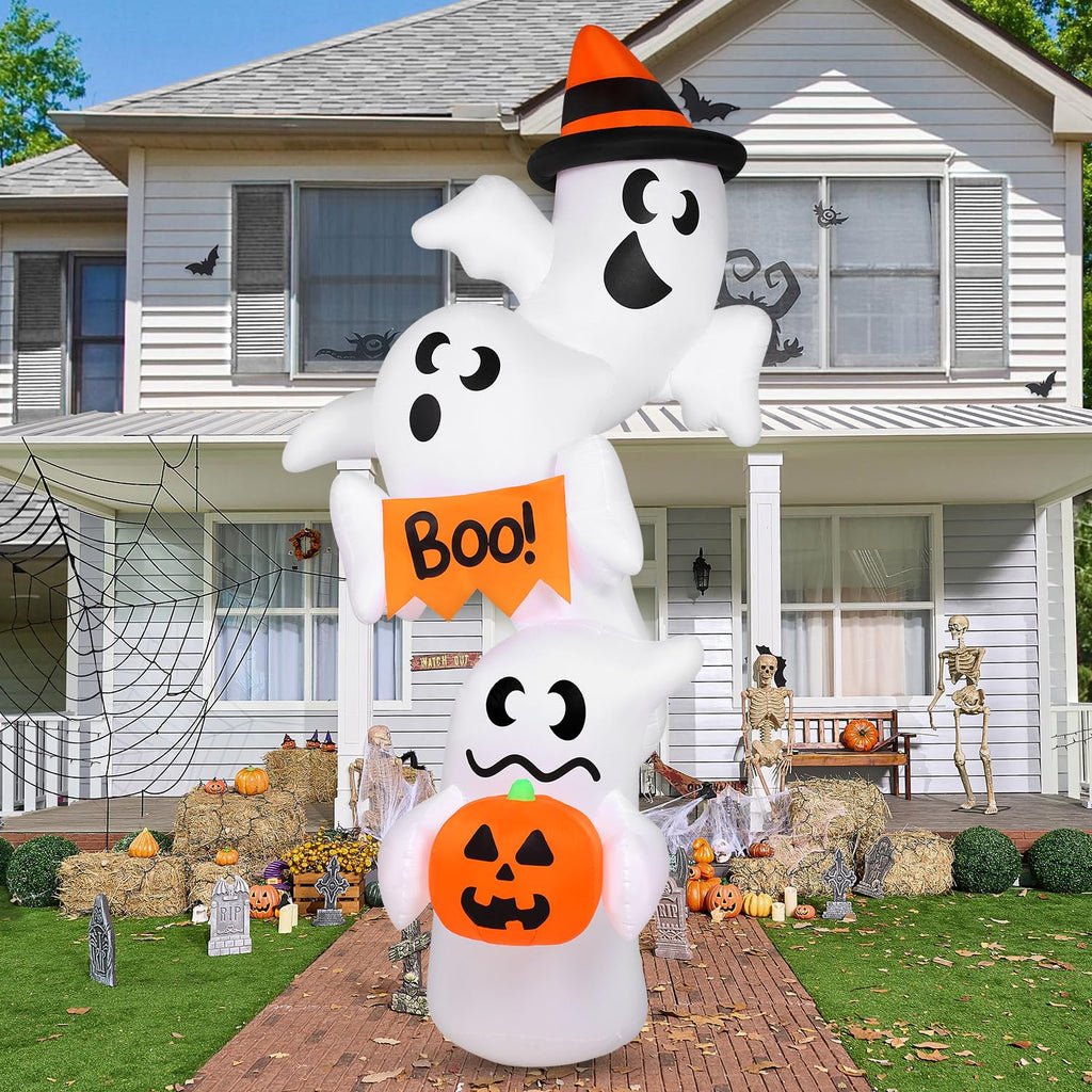 Inflatable Ghost Outdoor Decorations with LEDs F3670