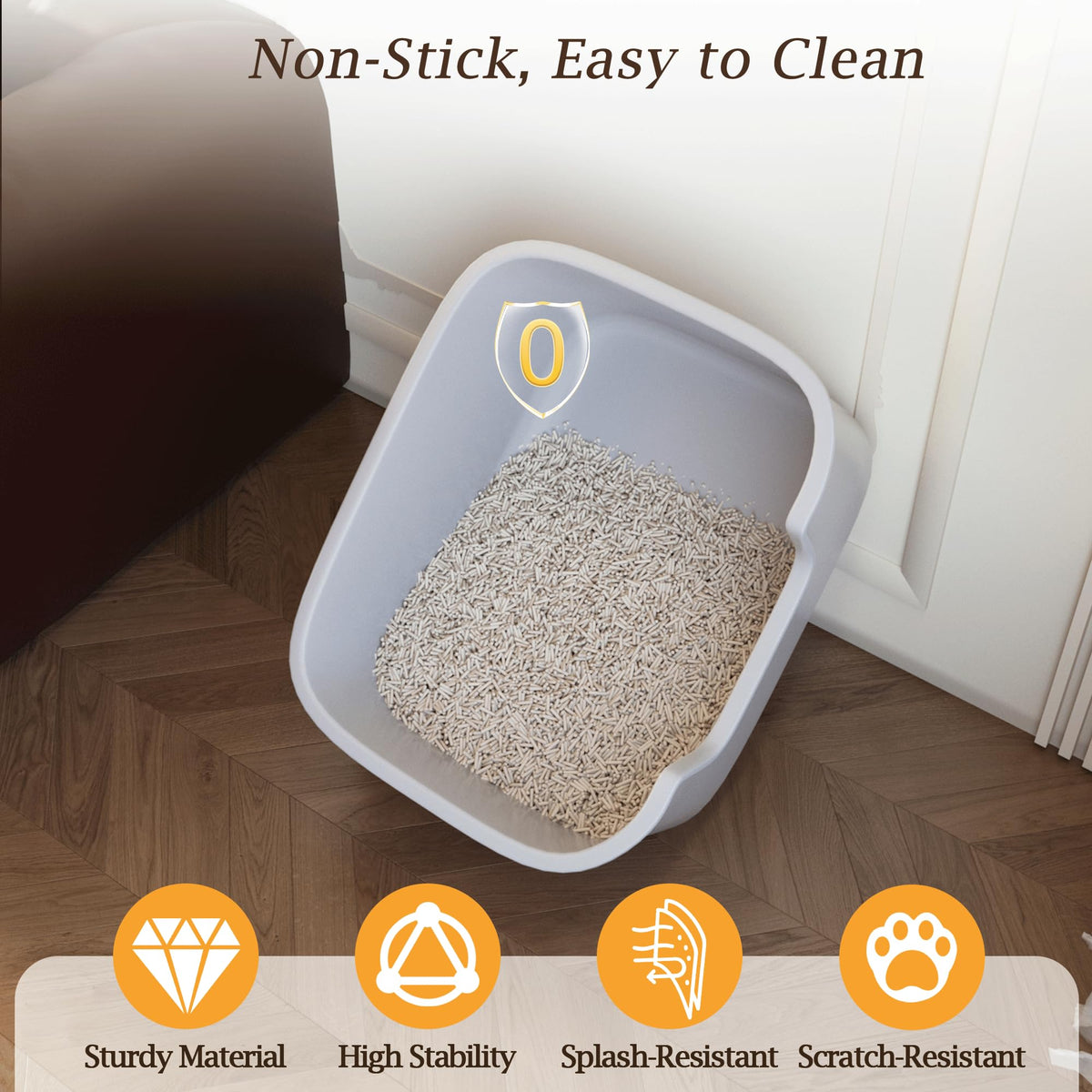 Large High Sides Cat Litter Box B376230