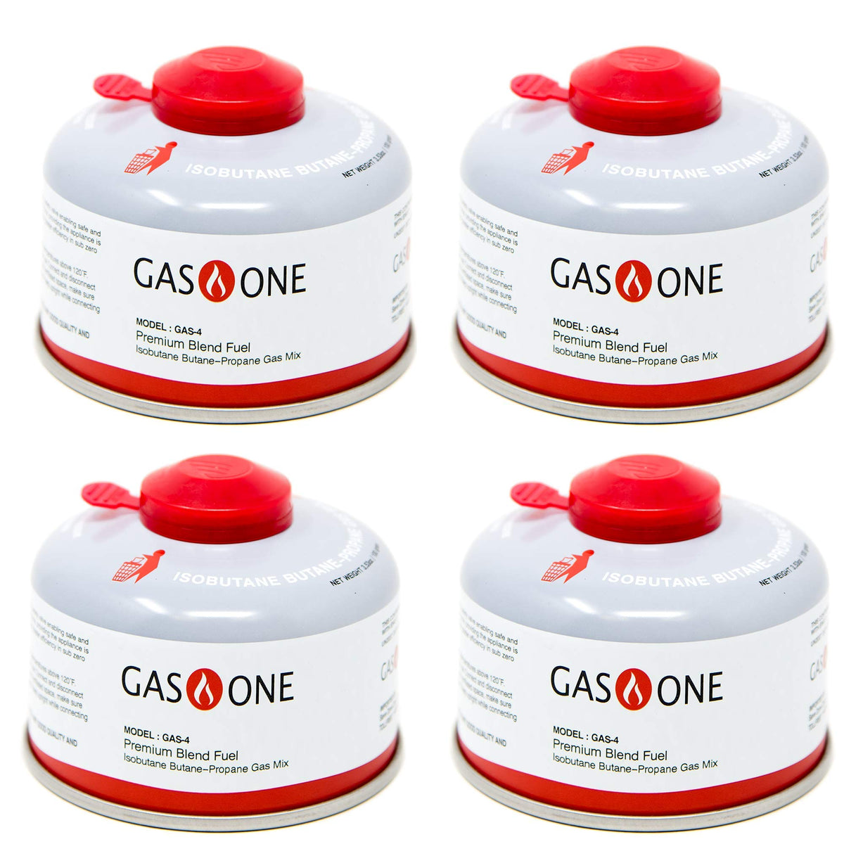 Camping Fuel Isobutane Fuel Canister 100g 4 Pack N352