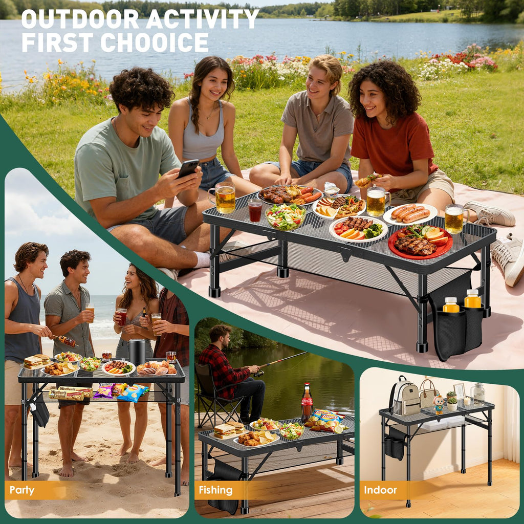 3ft Aluminum Folding Camping Table Q95171