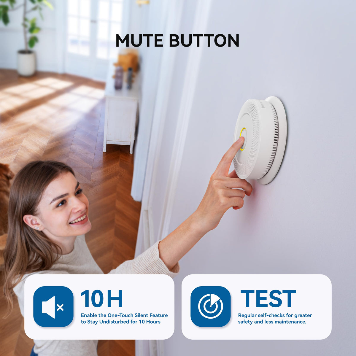 Smoke and Carbon Monoxide Detector 10-Year Battery G59045