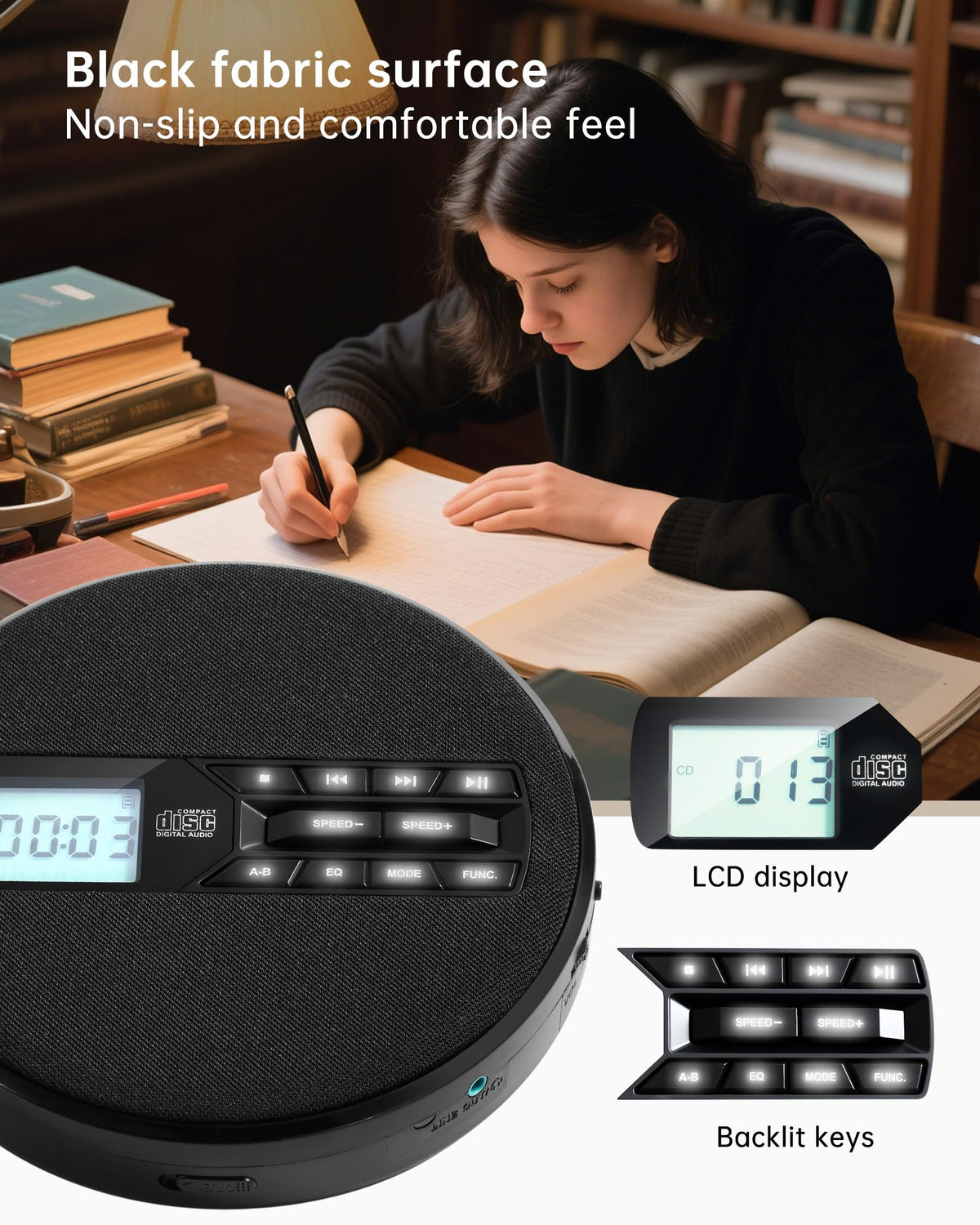 Portable CD Player with Speakers T956394