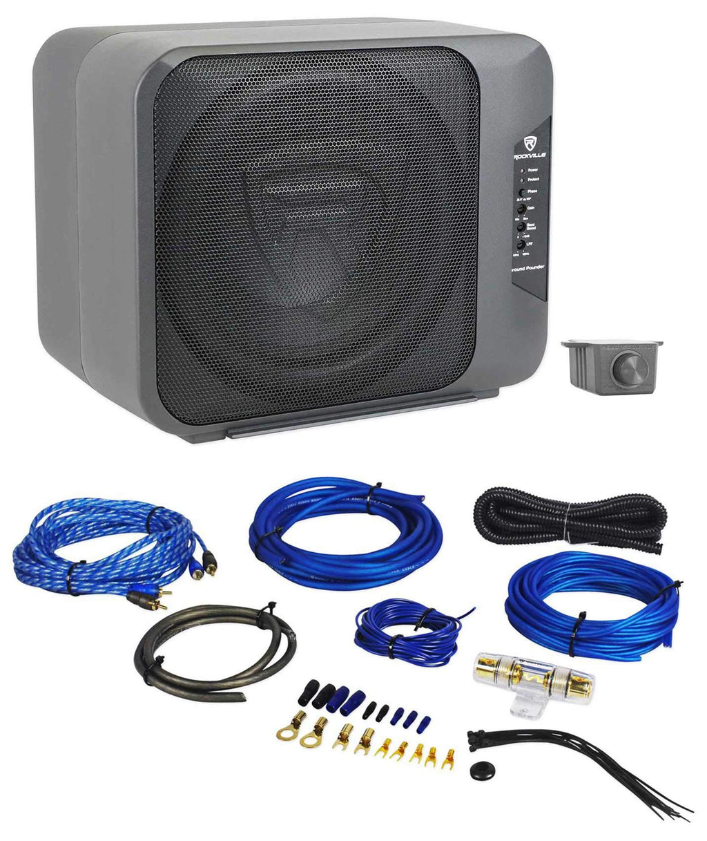 Dual 10.5" Powered Car Subwoofer L639944
