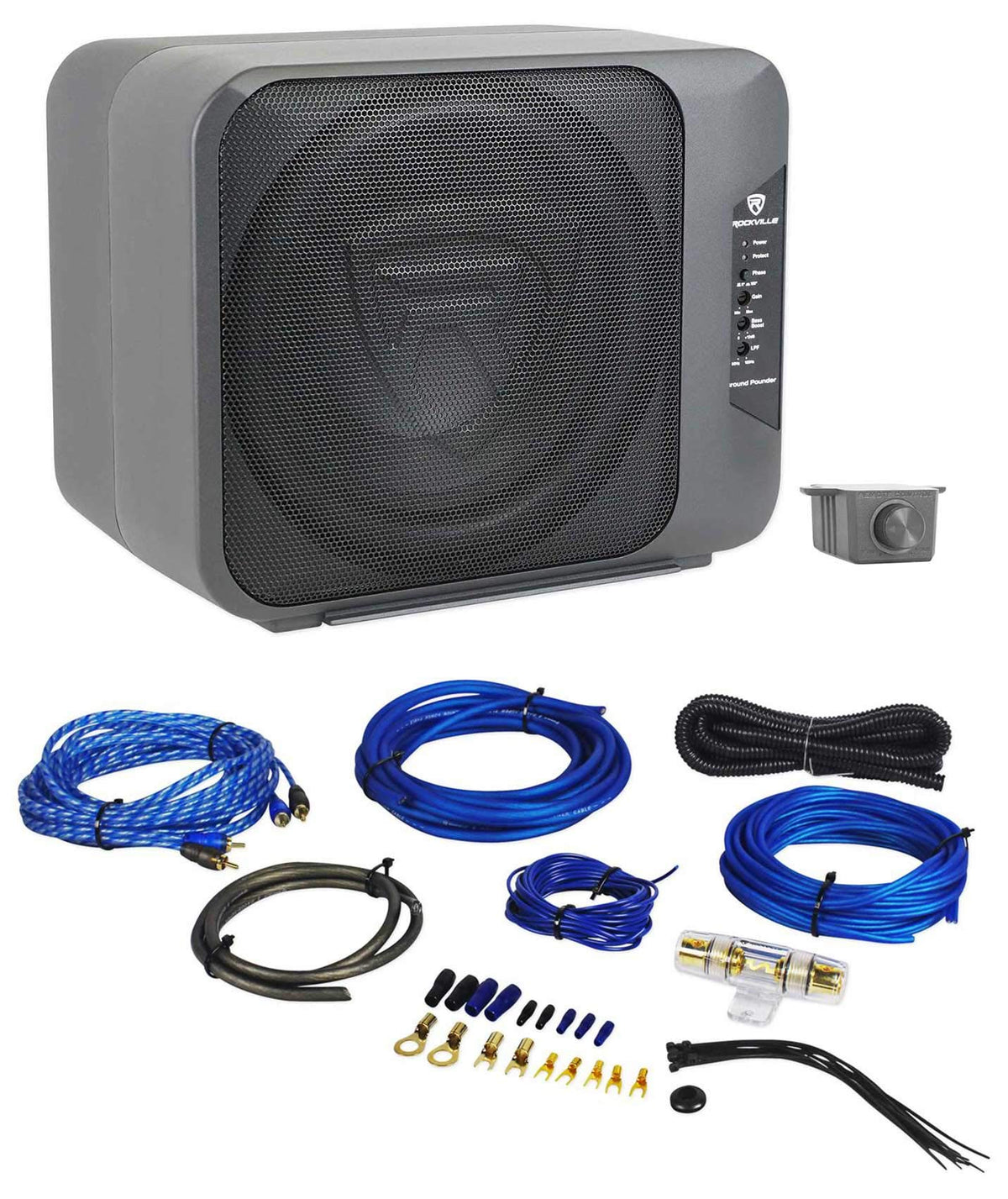 Dual 10.5" Powered Car Subwoofer L639944