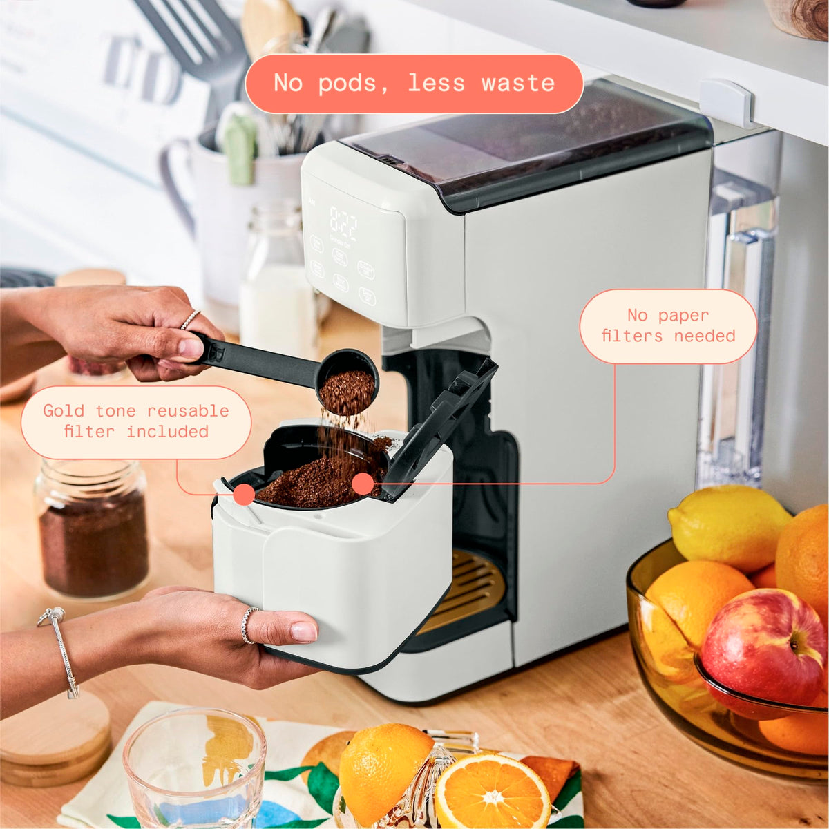 Single Serve Coffee Maker with Burr Grinder U7715