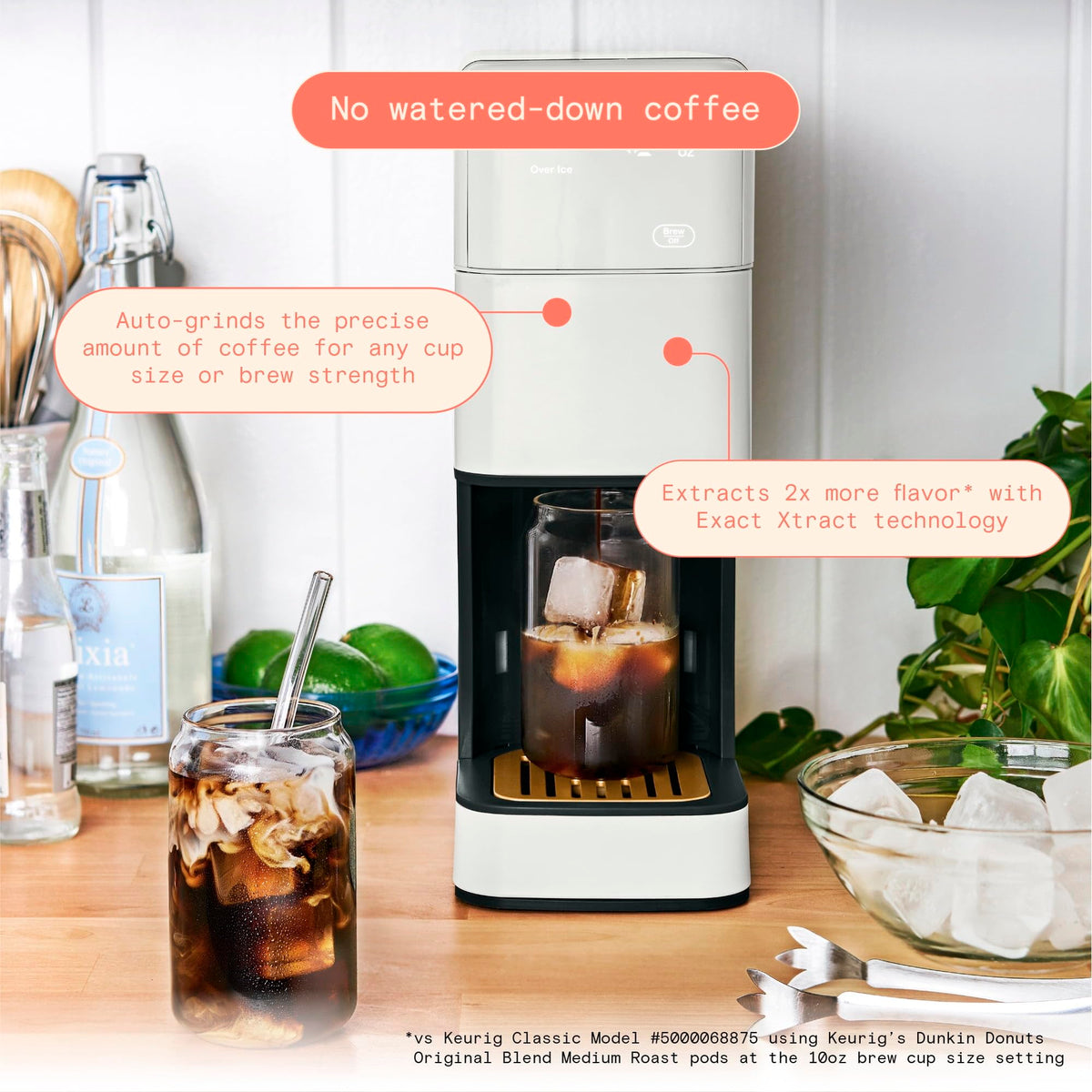 Single Serve Coffee Maker with Burr Grinder U7715
