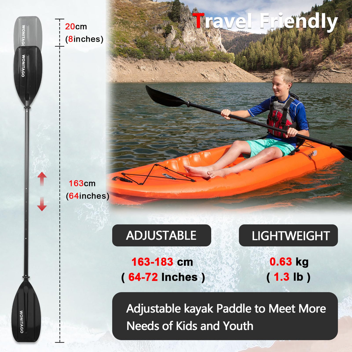Adjustable Kayak Paddle U397410