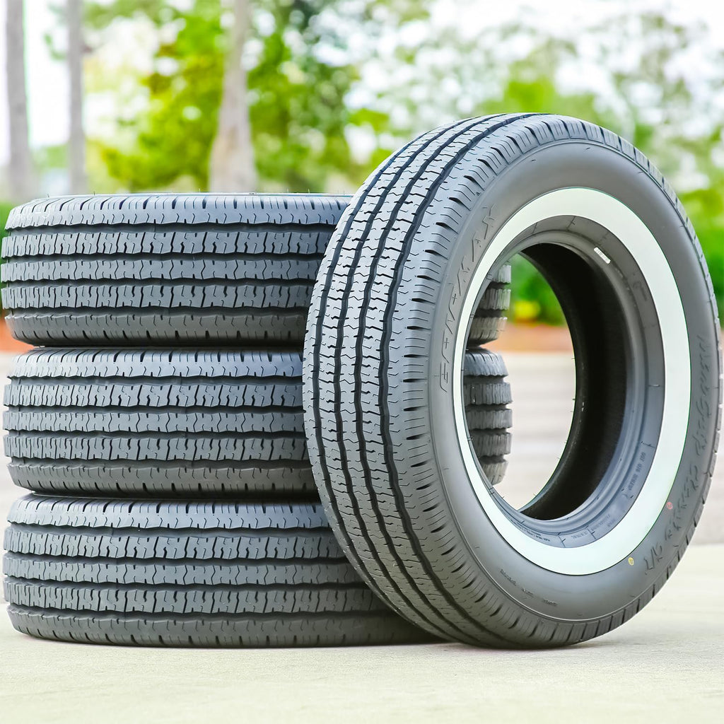 All-Season Touring Radial Tire 205/75R15 97H White Side Wall W123