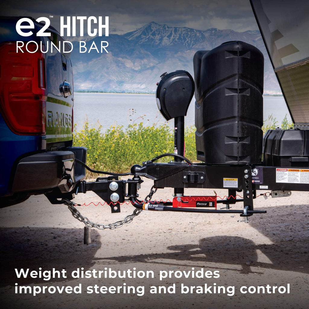 2-Point Sway Control Round Bar Hitch, 8,000 Lbs Trailer Weight Rating L207