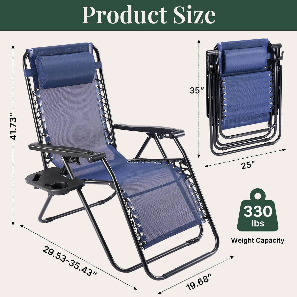 Zero Gravity Chairs Set of 2 W79948
