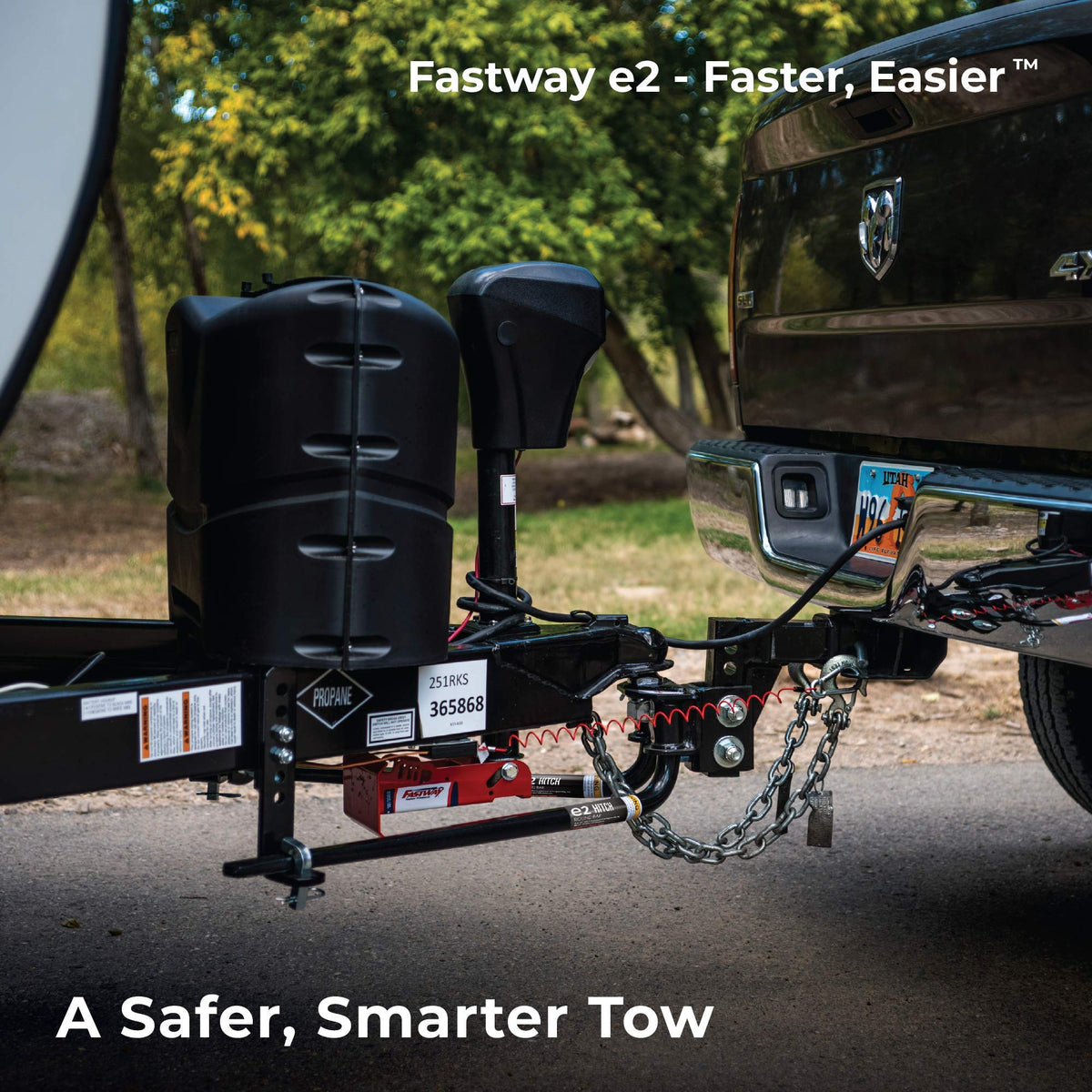 2-Point Sway Control Round Bar Hitch, 8,000 Lbs Trailer Weight Rating L207