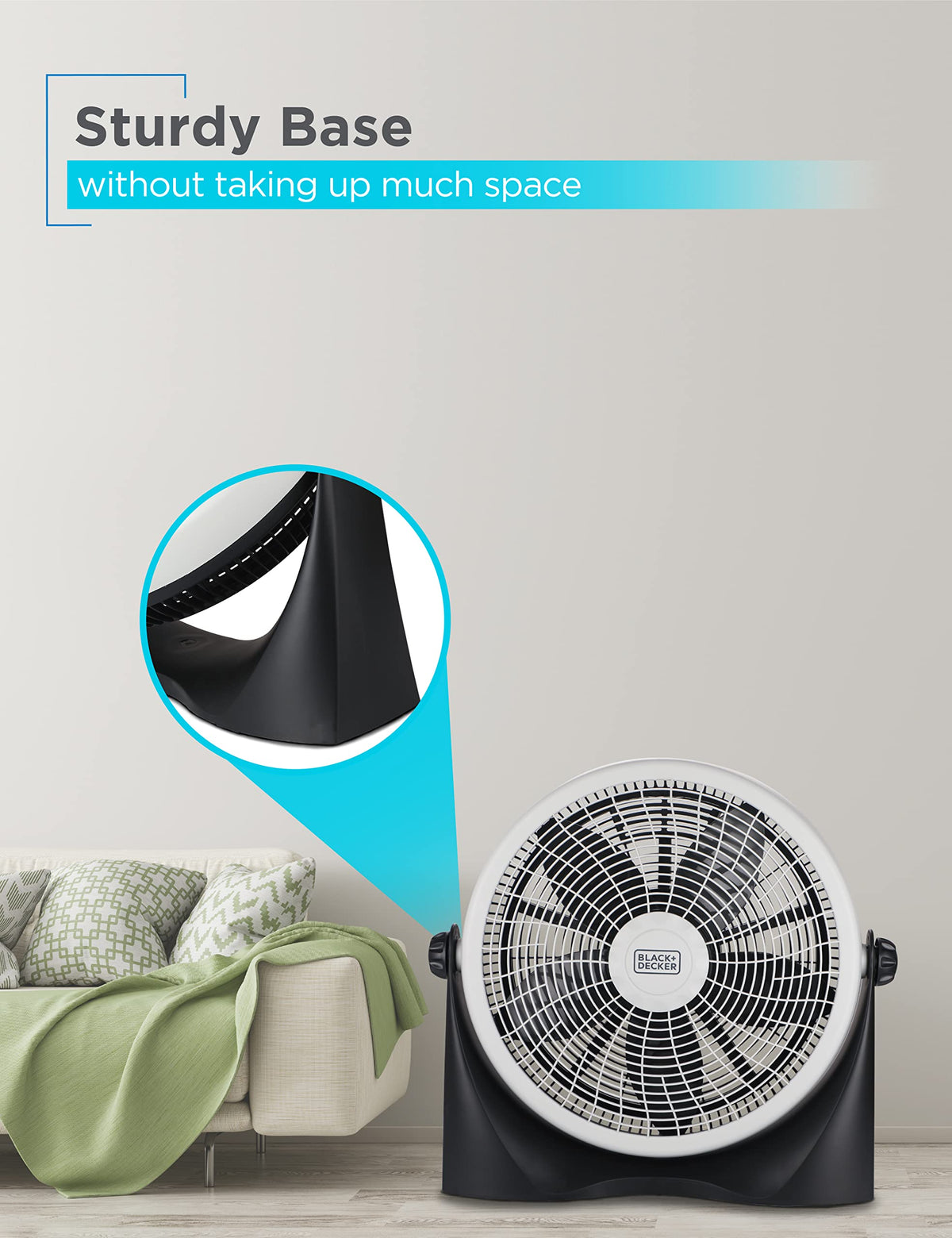 15.6” High Velocity Floor Fan, 3 Speeds R80029
