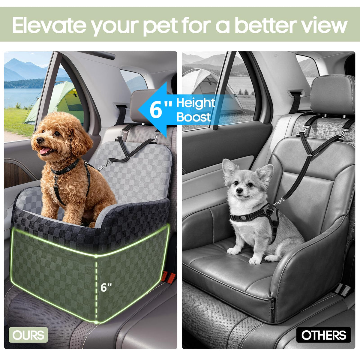 Waterproof Dog Booster Car Seat S617772