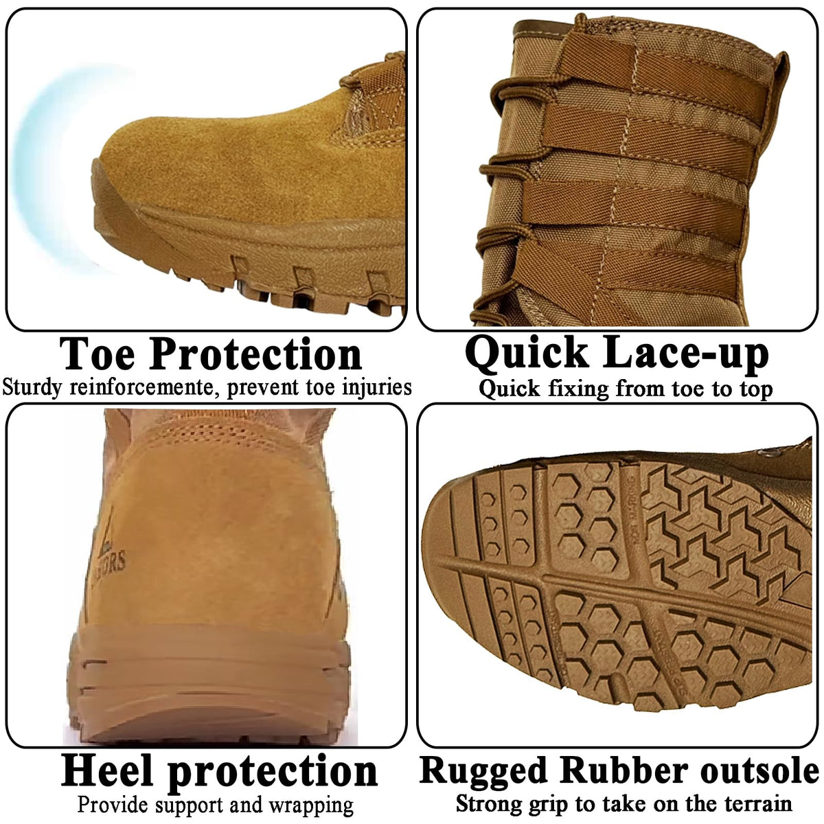 Suede Leather Lightweight Tactical Combat Boots M835323