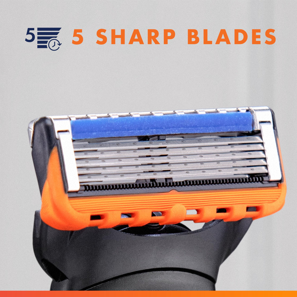 5-Blade Razor Refills with Precision Trimmer, 6 Count K6898