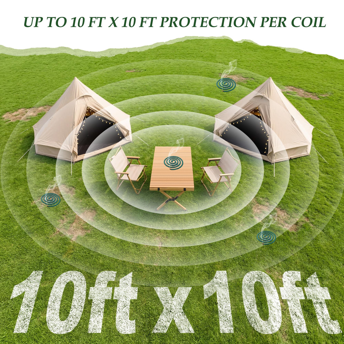 Mosquito Repellent Incense Coils with Citronella Oil, 20 Count B70574