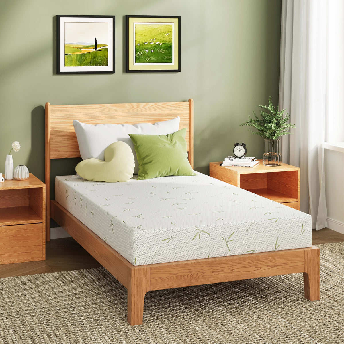 Full Size 8 Inch Medium Firm Memory Foam Mattress P392716