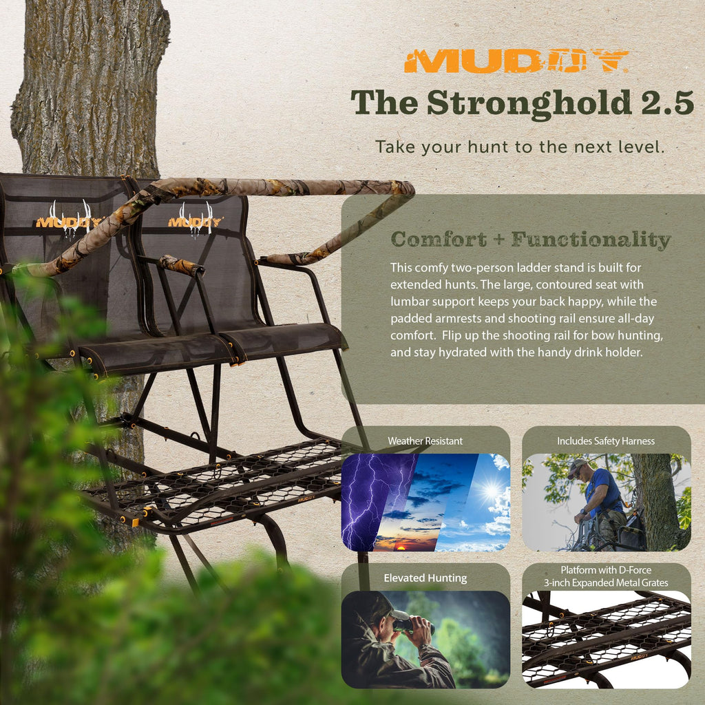 Hunting Deer Ladder Stand 20 ft with Blind Kit Y26254