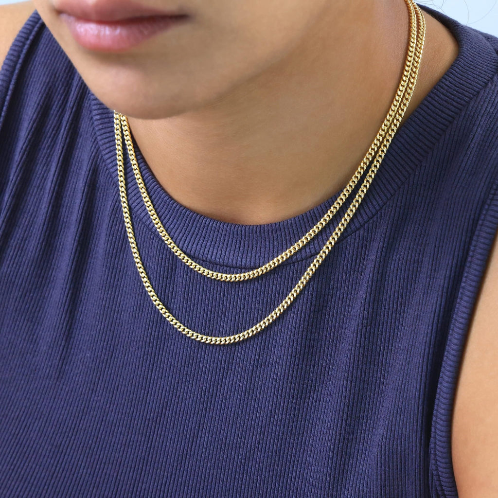 14k Yellow Gold Cuban Chain Necklace R1153
