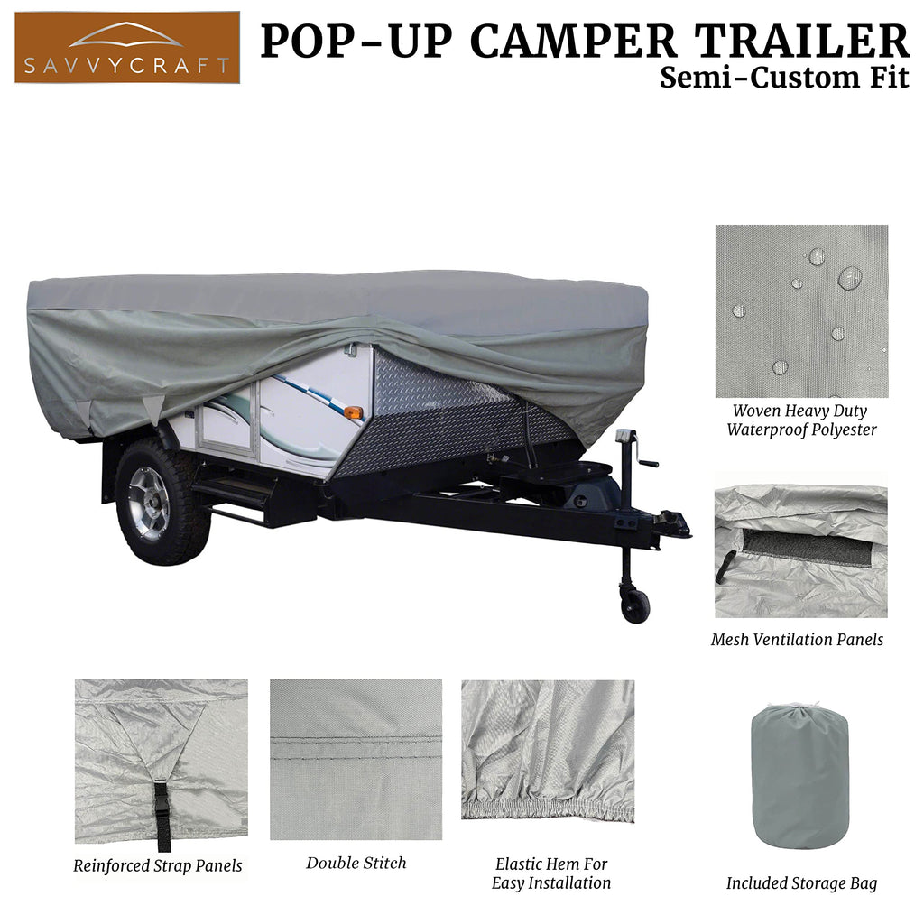 Waterproof Pop Up Camper Cover 14-16 ft Y8132
